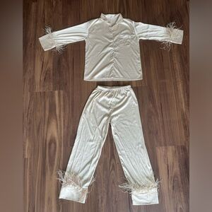 Silk Feather Pajama